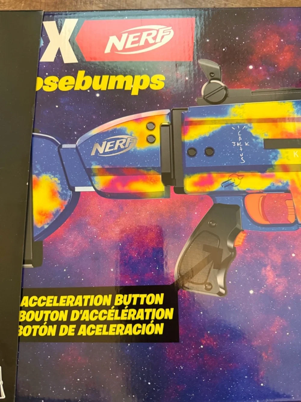 Nerf F2494 Fortnite Cactus Jack x Nerf Gun Travis Scott AR Goosebumps Edition